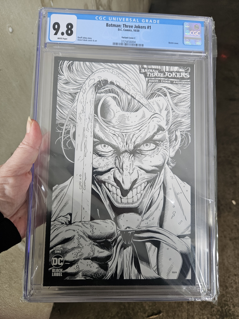 Batman Three Jokers Book 1. B&W CGC 9.8 DC Comic